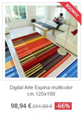 tappeto moderno digital arte espina