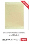 tappeto moderno swarovski noblesse crema