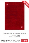 tappeto moderno swarovski princess
