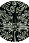 tappeto-rotondo-tribal-black