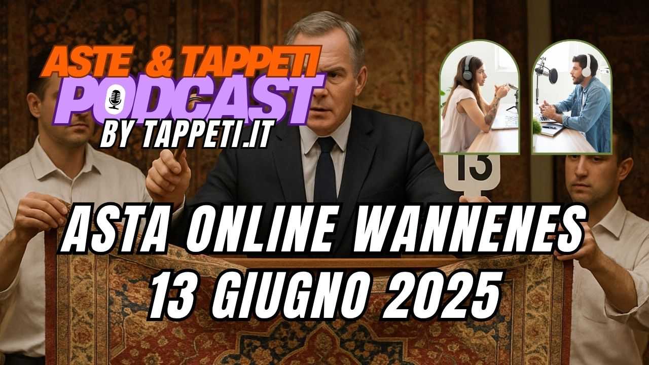🎙Asta tappeti Wannenes 13 giugno 2025: 7 motivi per non perdere l’esclusivo viaggio tra tappeti e tessuti antichi