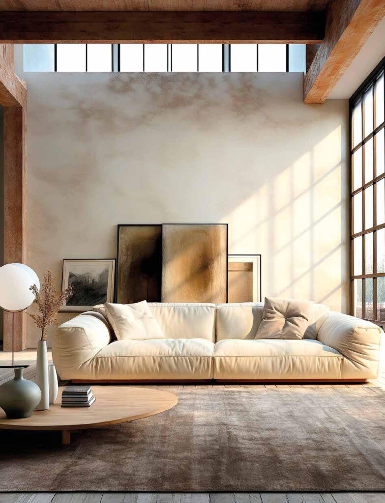 Tappeto monocromatico Luce Gold di Sitap in viscosa, realizzato a mano, perfetto per ambienti moderni e luminosi